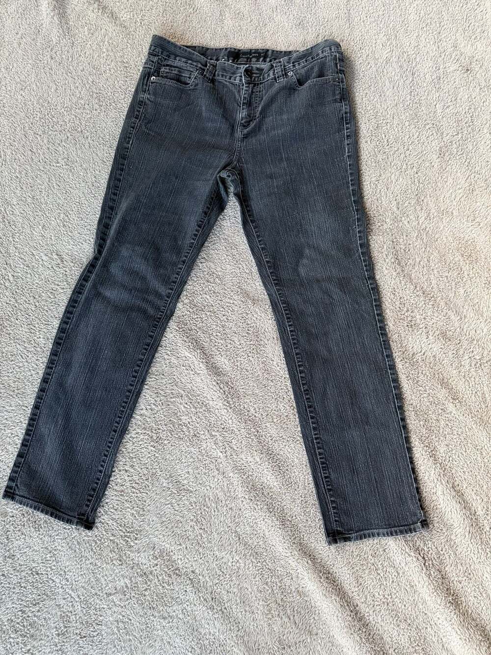 Calvin Klein Jeans Straight Leg Denim Pants Black